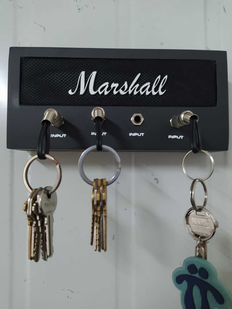 4 Uds. Llavero decorativo Marshall, llave de guitarra, arreglo para el  hogar, caja de almacenamiento de llaves Marshall JCM800 JAMW Sencillez