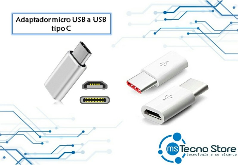 Market SV. Adaptador de tipo C a micro USB.