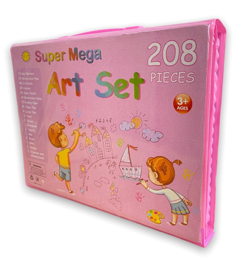 Set De Arte Para Niños 208 Piezas Portátil Crayon Colores – Insanto  Tecnologia